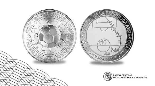 Banco Central lanza moneda FIFA 2026 y borra a Maradona del homenaje histórico