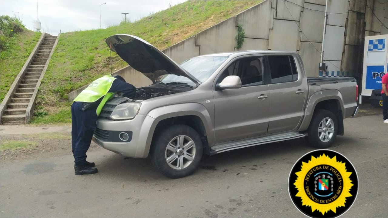 Secuestran en Concordia camioneta con pedido de captura en Buenos Aires