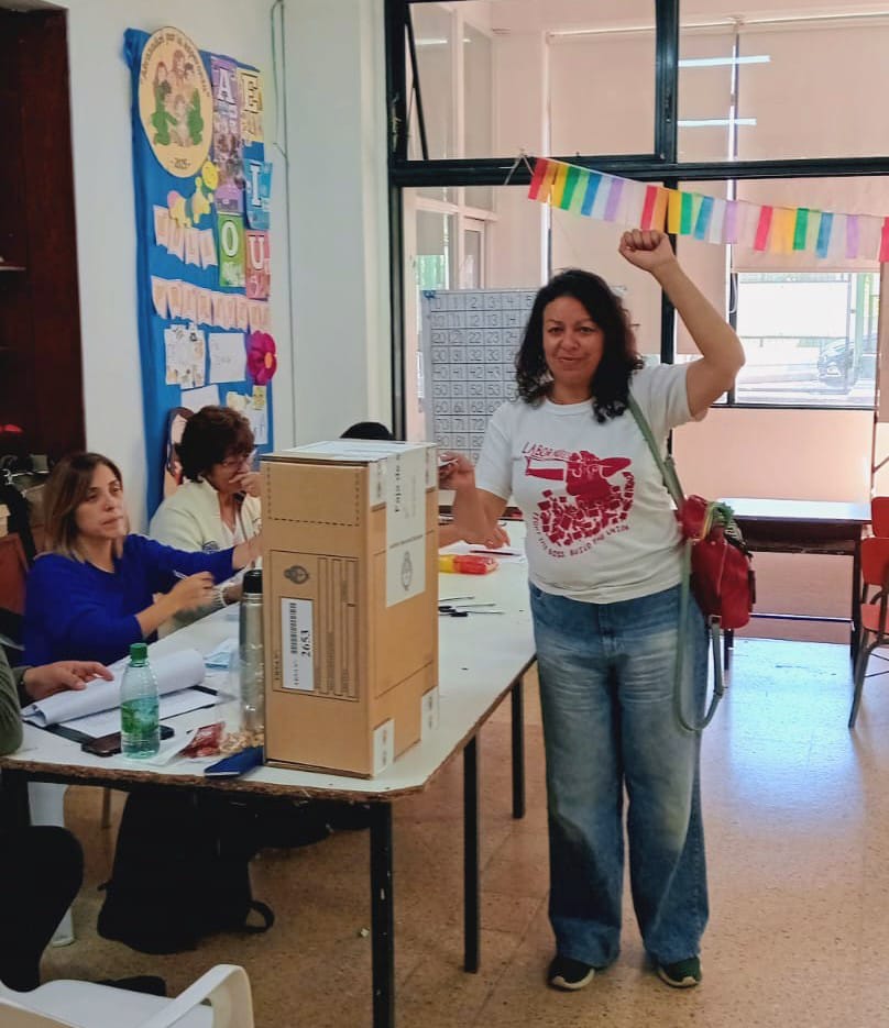 Votó Ivana Almada: «Voté por la clase trabajadora y los derechos conquistados»