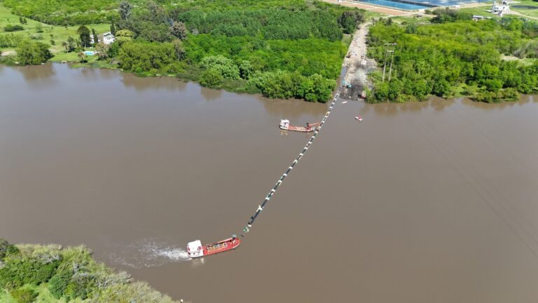 Se concretó un paso fundamental en la obra de tratamiento de efluentes cloacales de Gualeguaychú