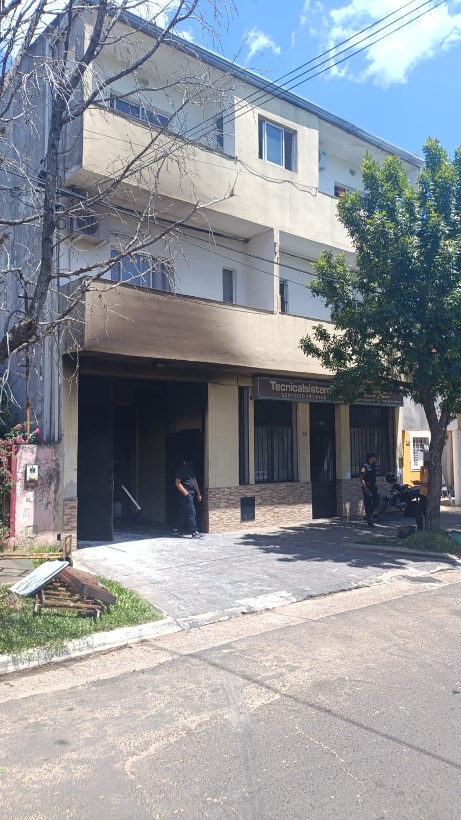 Parte médico del hombre involucrado en el incendio