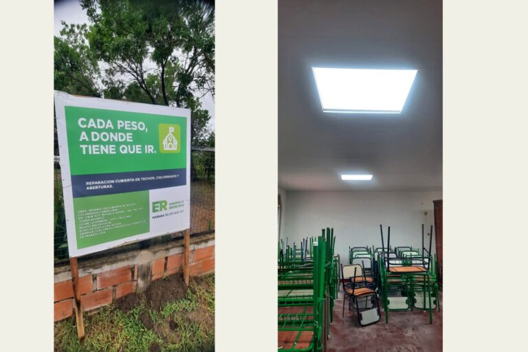 Se concretaron mejoras edilicias en una escuela de la zona rural del departamento Feliciano