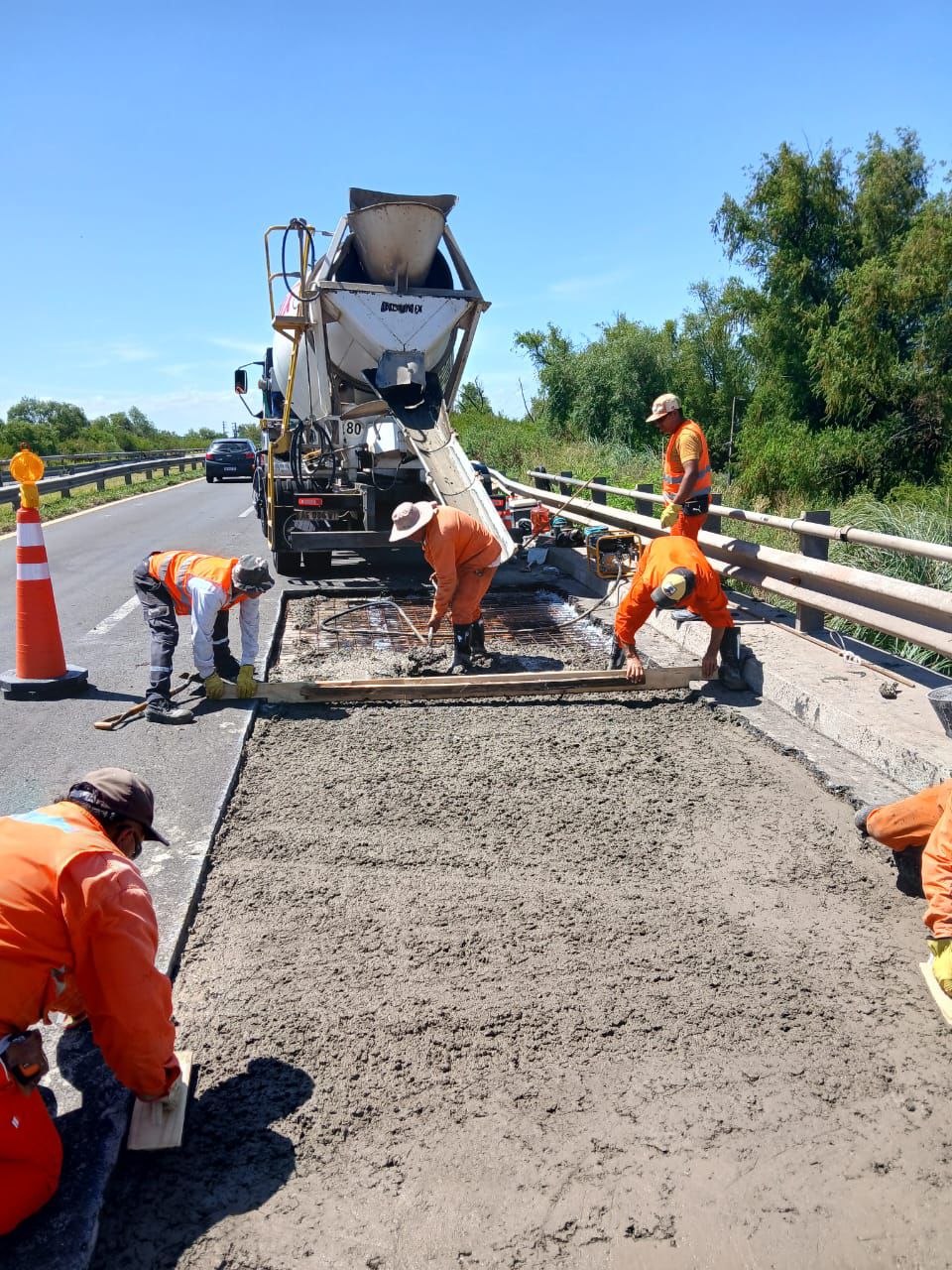 Autovía Mercosur: avanzan las obras en el puente sobre el arroyo Ibicuycito y el tránsito se normalizaría el lunes