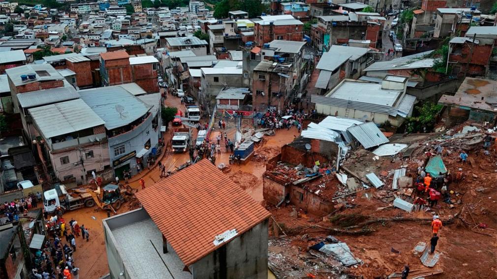 Brasil: murieron 46 personas por fuertes lluvias en Minas Gerais