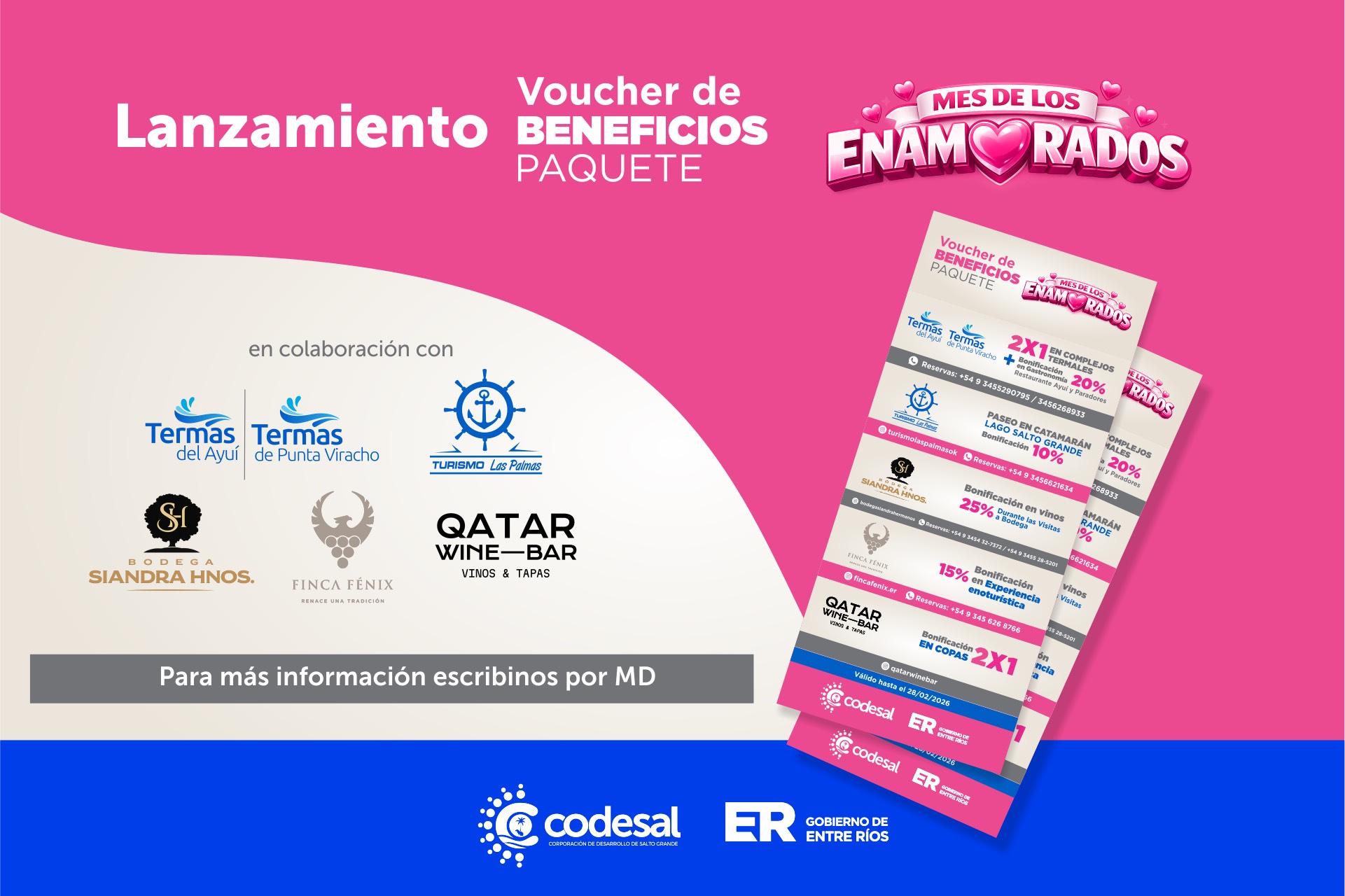 CODESAL acompaña el mes de los enamorados con un voucher de beneficios