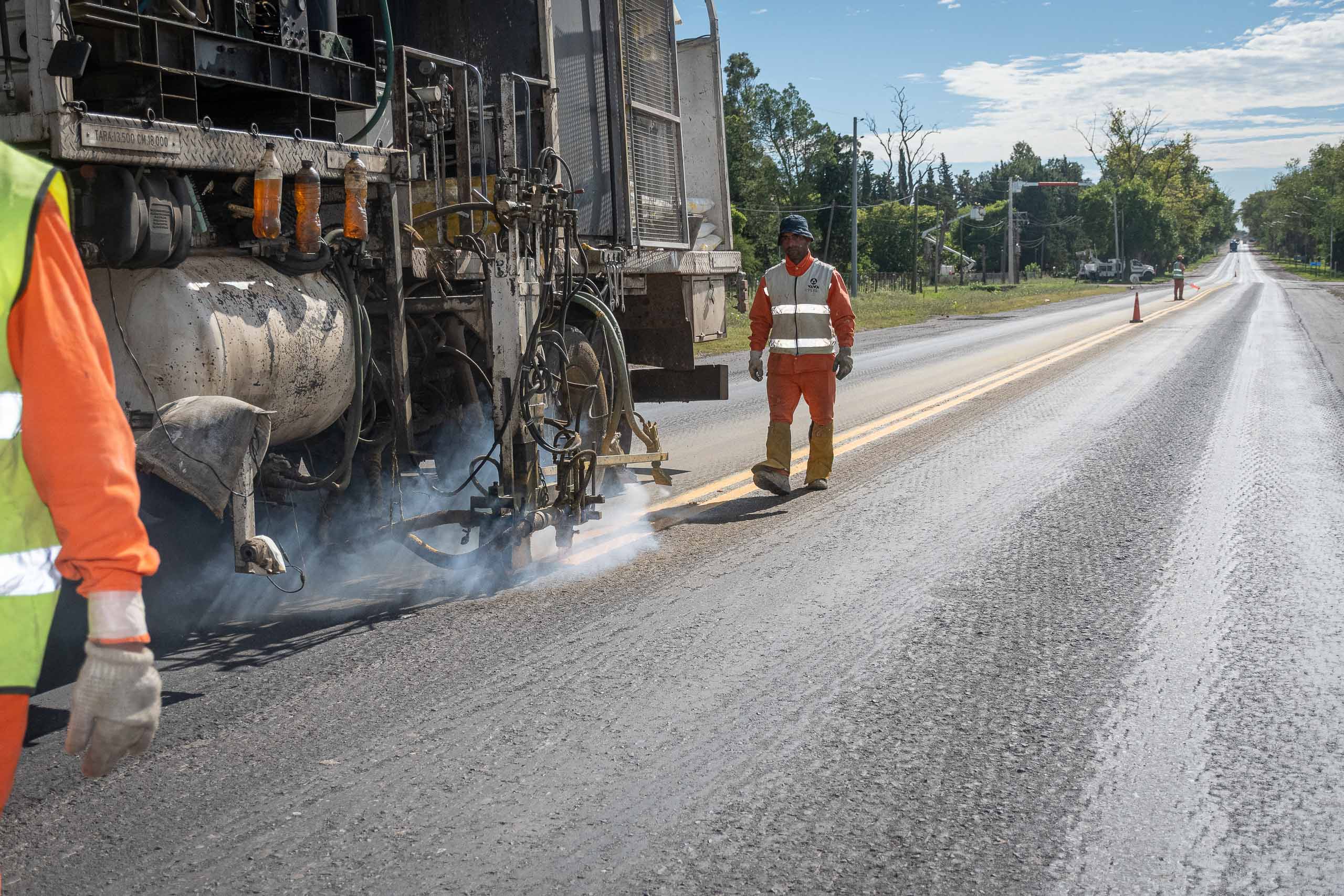 Avanzan los trabajos de demarcación en la Ruta Provincial Nº 26