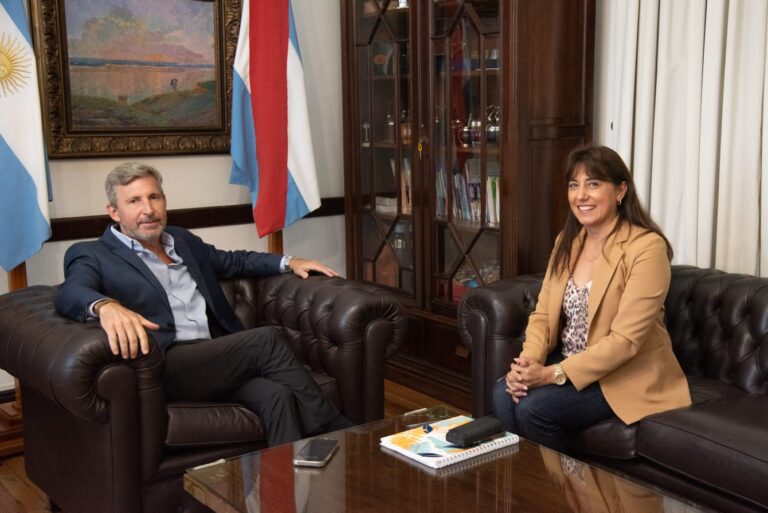 Frigerio recibió a la senadora Domínguez y abordaron gestiones para Feliciano