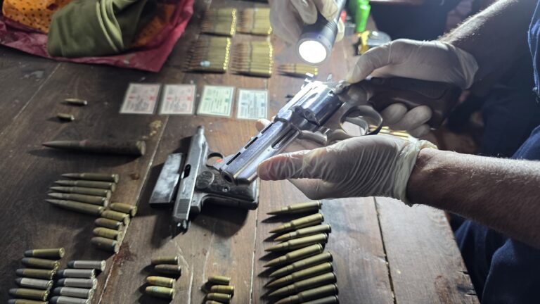 Corralón municipal: Dos hombres detenidos, secuestro de elementos sustraídos además de armas de fuego