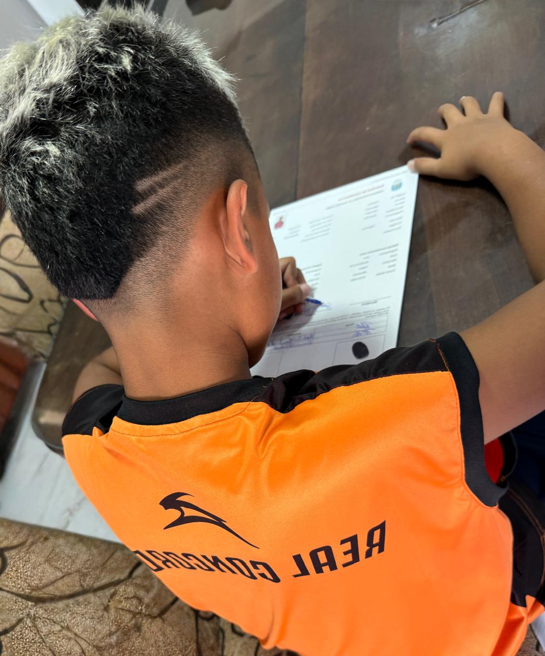 Con tan solo 9 años Santino firmó contrato AFA con River Plate