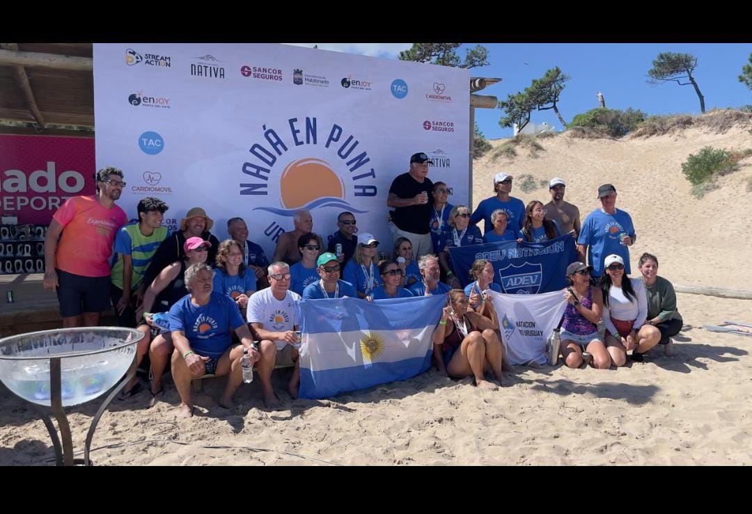 Destacada actuación de Jeremías Pintos en la competencia de aguas abiertas en Punta del Este