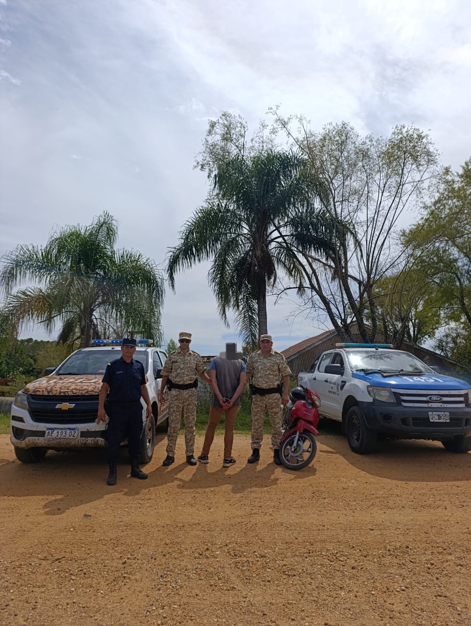 Aprehendido en zona rural por portación ilegal de arma de fuego