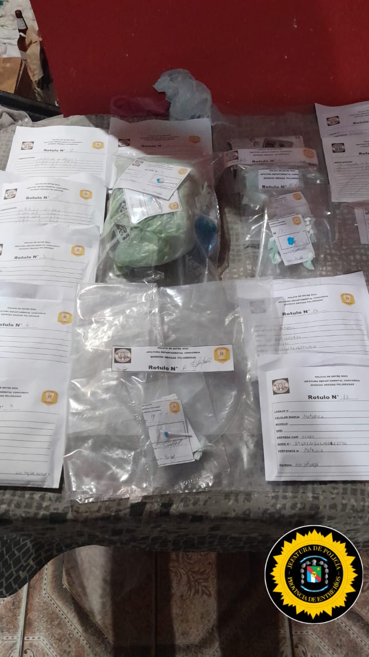 Allanamientos en La Bianca: Secuestran droga, dinero y hay cuatro detenidos