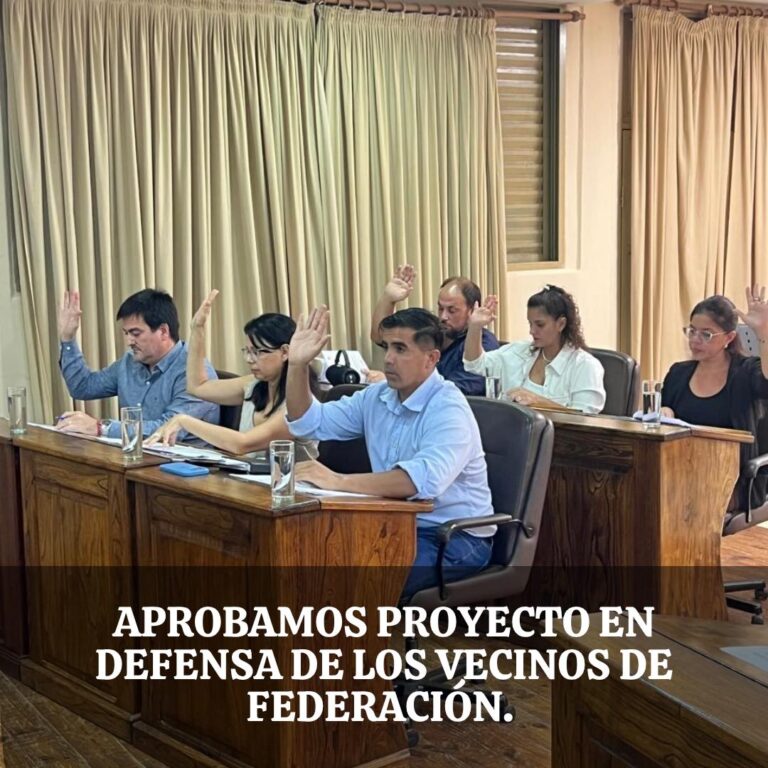 En Federación se aprobó el Proyecto del Bloque del PJ en defensa de los vecinos por el incremento en las tarifas eléctricas