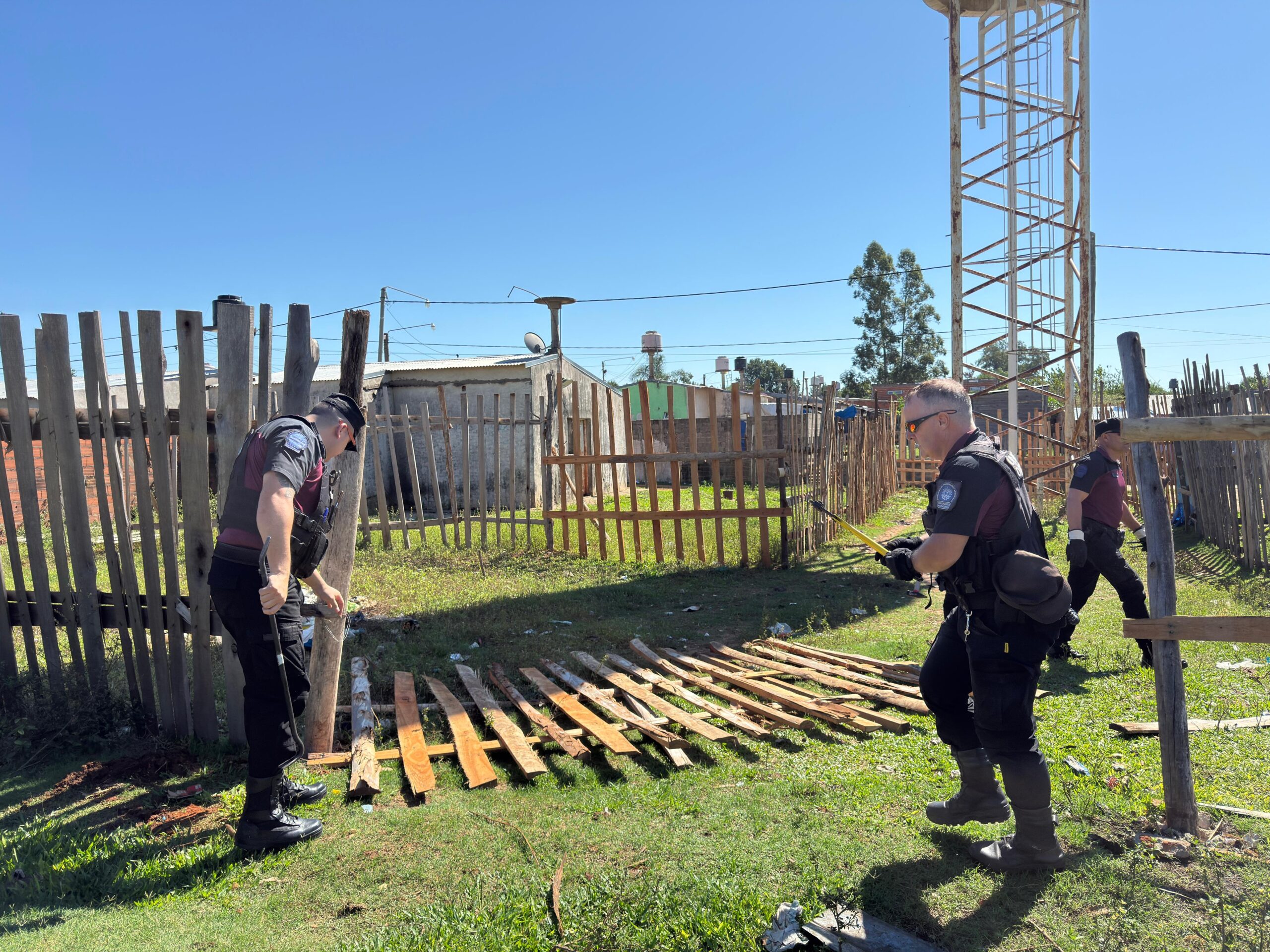 Intentaron usurpar un Terreno municipal pero el desalojo fue inmediato