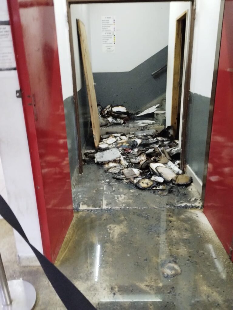 Se incendió el sector de archivos del Hospital Masvernat: no hubo heridos