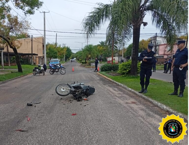 Grave accidente en la ciudad de Federal: Mujer fue trasladada de urgencia