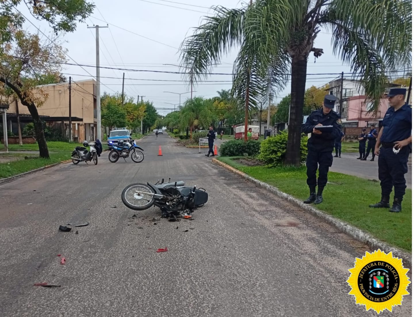 Grave accidente en la ciudad de Federal: Mujer fue trasladada de urgencia