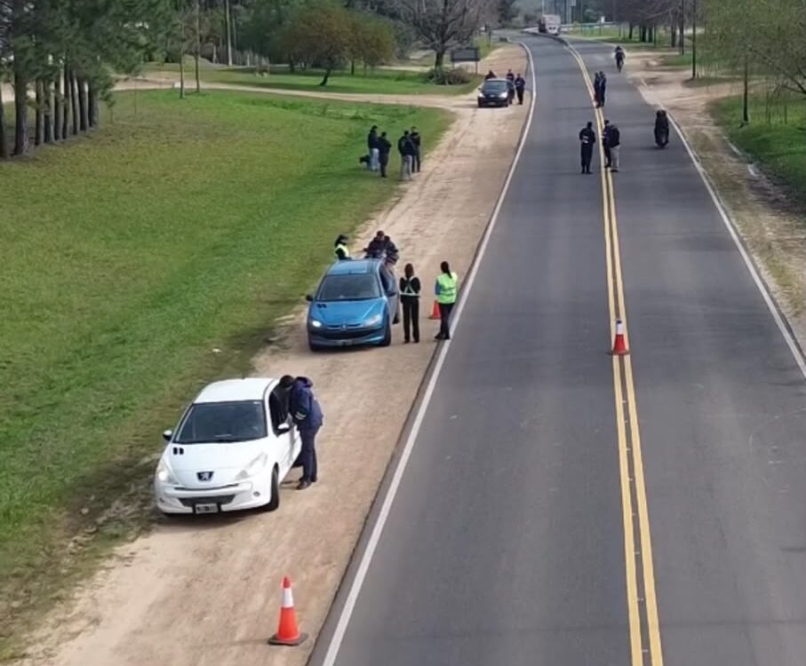 Operativo interfuerzas de P.E.R., P.F.A., G.N.A., y la Dir. De Tránsito Municipal en accesos a la ciudad: una persona detenida