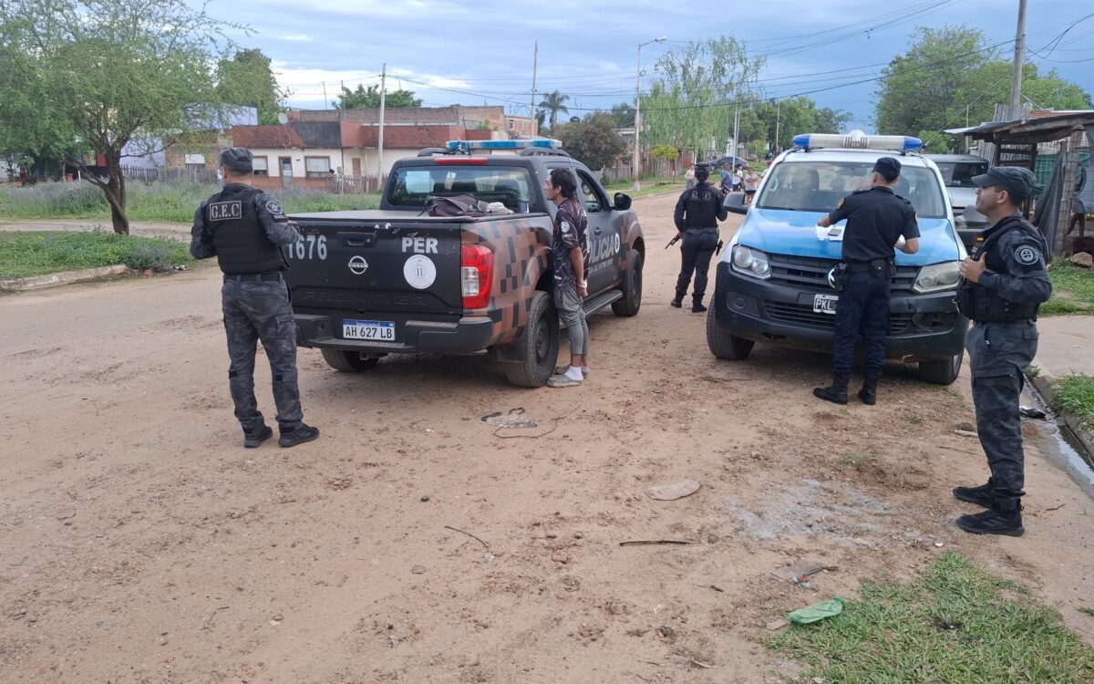 Fuerte operativo saturación en Concordia: varios detenidos y secuestro de cocaína y marihuana en tres sectores de la ciudad